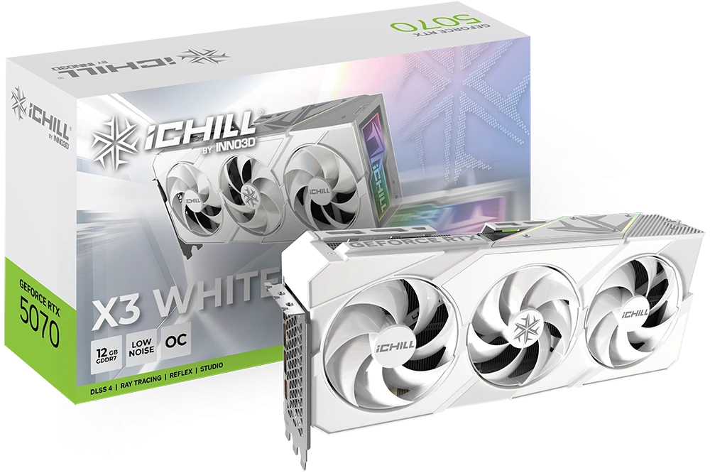 INNO3D GeForce RTX 5070 iCHILL X3 WHITE